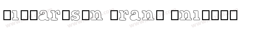 Richardson Brand Uni字体转换